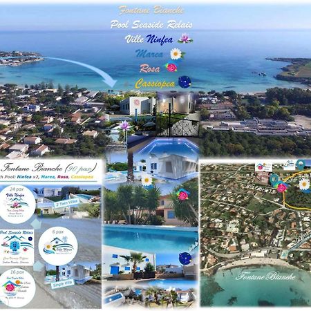 Pool Seaside Relais - Ville Ninfea, Marea, Rosa E Cassiopea Fontane Bianche Eksteriør bilde