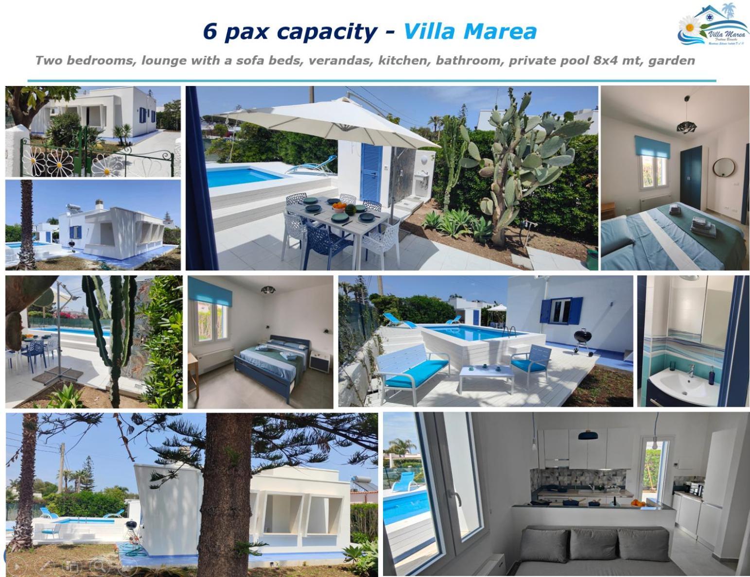 Pool Seaside Relais - Ville Ninfea, Marea, Rosa E Cassiopea Fontane Bianche Eksteriør bilde