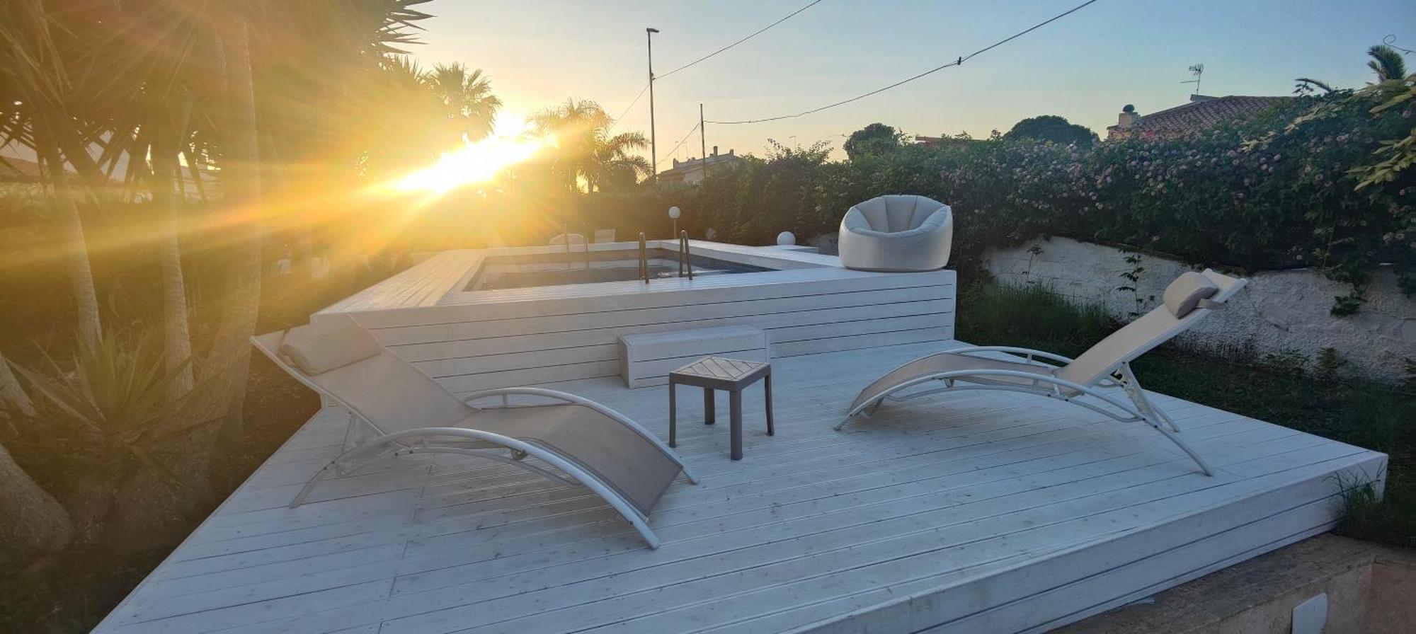 Pool Seaside Relais - Ville Ninfea, Marea, Rosa E Cassiopea Fontane Bianche Eksteriør bilde
