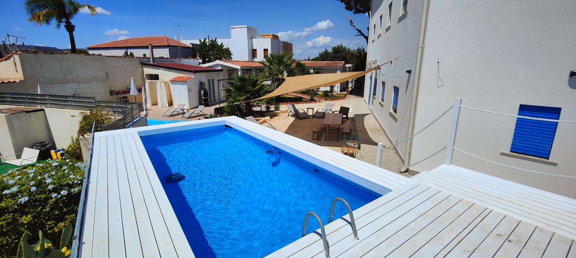 Pool Seaside Relais - Ville Ninfea, Marea, Rosa E Cassiopea Fontane Bianche Eksteriør bilde