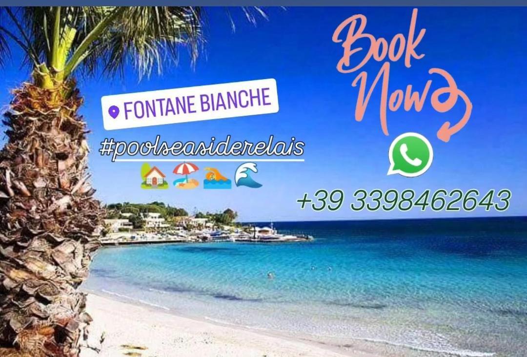 Pool Seaside Relais - Ville Ninfea, Marea, Rosa E Cassiopea Fontane Bianche Eksteriør bilde